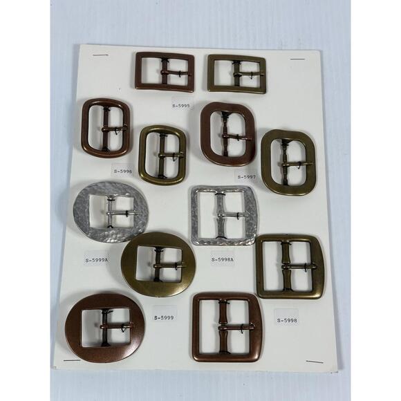 Other - Sample Card Salesman Shoe Buckles Ornamentation E. E. Weller Co Providence RI